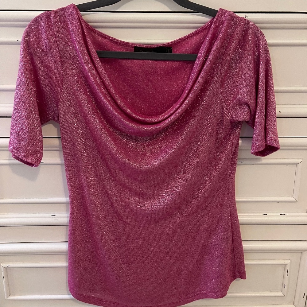 The Limited Pink/Silver Blouse - Size Small